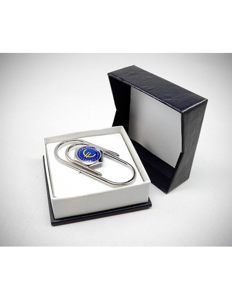 Fermasoldi personalizzato con logo iniziali foto clip piegato a mano