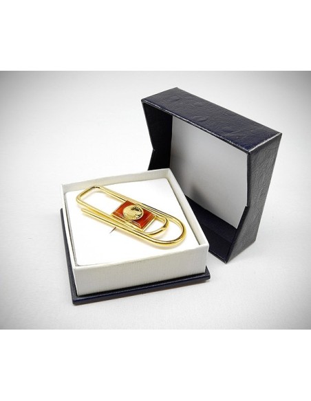 Fermasoldi oro clip piegato a mano Moneta