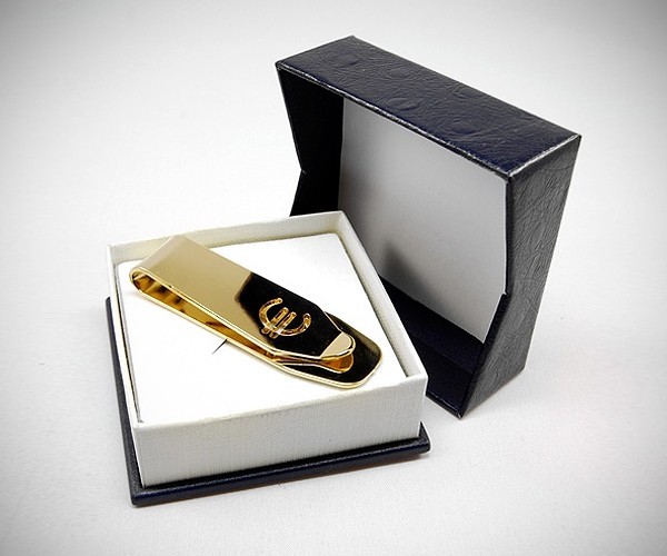 Fermasoldi oro trapezio dorato Euro LeCuff