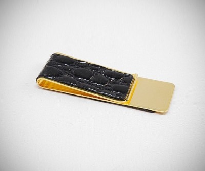 Fermasoldi oro rivestito Coccodrillo LeCuff