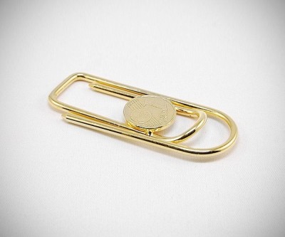 Fermasoldi oro rettangolo Euro LeCuff