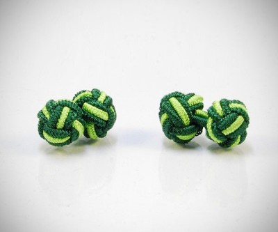 Gemelli in stoffa per camicia nodo in seta tessuto LeCuff