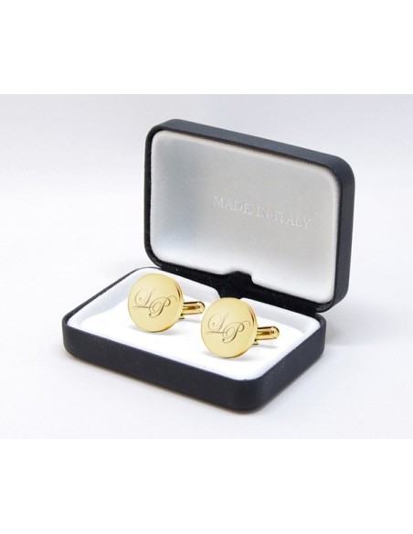 Gemelli da polso personalizzati con incisione a punta di diamante di iniziali/testo/logo LeCuff