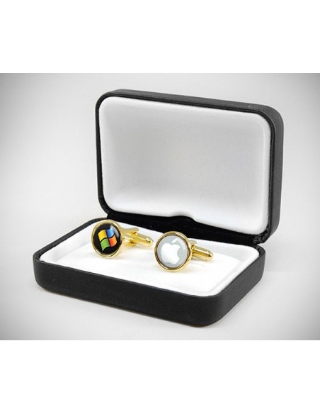 Gemelli da polso personalizzati con la tua immagine/logo/foto incastonata nei gemelli con resina lucida effetto vetro LeCuff