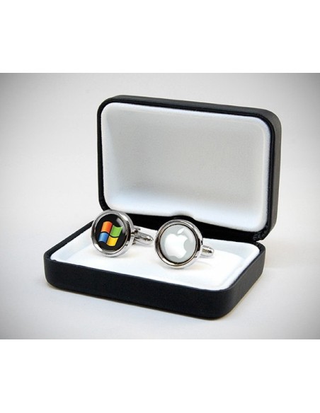 Gemelli da polso personalizzati con la tua immagine/logo/foto incastonata nei gemelli con resina lucida effetto vetro LeCuff