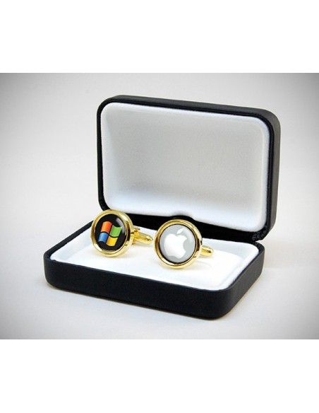 Gemelli da polso personalizzati con la tua immagine/logo/foto incastonata nei gemelli con resina lucida effetto vetro LeCuff