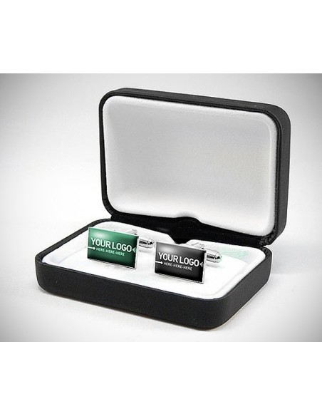 Gemelli da polso personalizzati con la tua immagine/logo/foto incastonata nei gemelli con resina lucida effetto vetro LeCuff