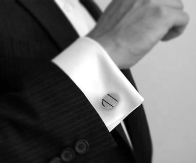 Gemelli per camicia ovali tre righe da polso 2