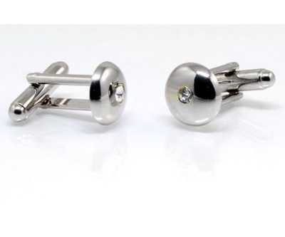 Gemelli per camicia da polso Swarovski® bombati lisci