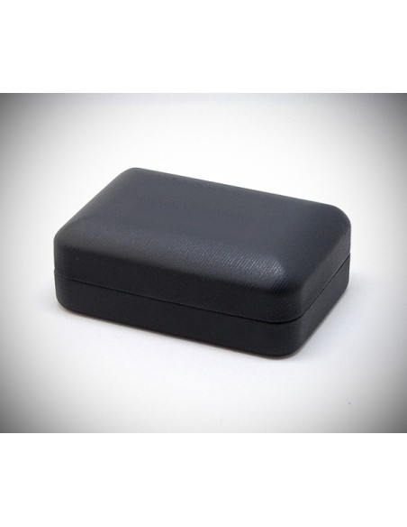 Gemelli per camicia da polso a grata smaltata nero o blu