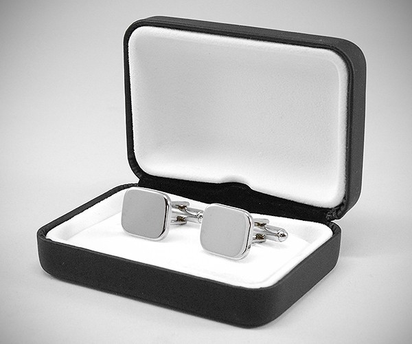 Gemelli per camicia da polso rettangolari lisci