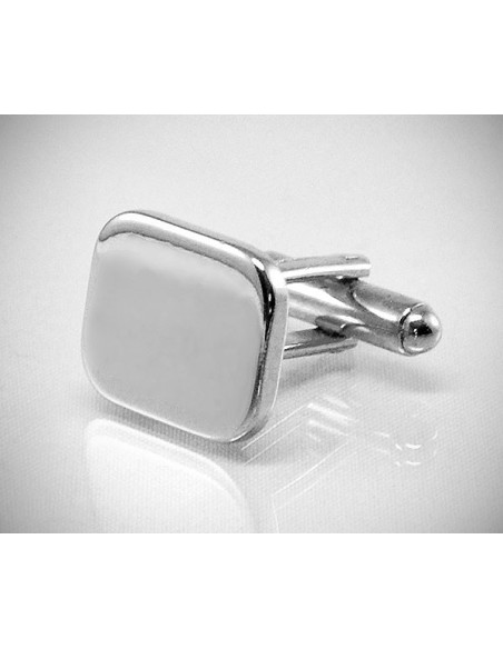 Gemelli per camicia da polso rettangolari lisci