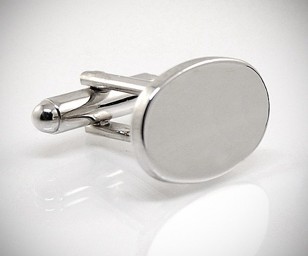 Gemelli per camicia da polso ovali lisci
