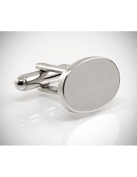Gemelli per camicia da polso ovali lisci