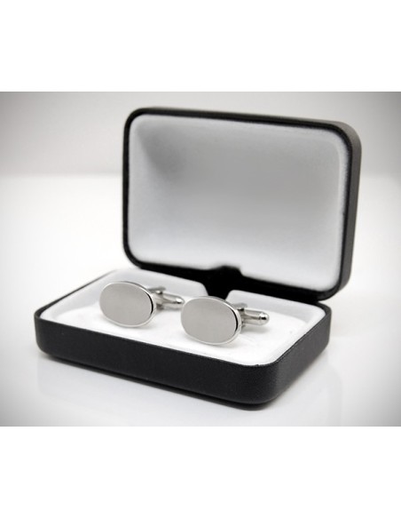 Gemelli per camicia da polso ovali lisci