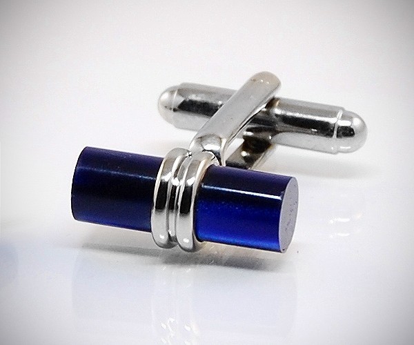 Gemelli per camicia da polso con cilindro colorato