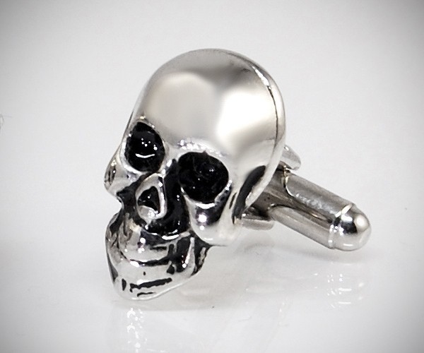 Gemelli per camicia Teschio da polso in acciaio