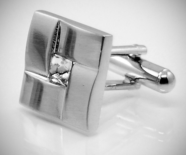 Gemelli per camicia intreccio Swarovski