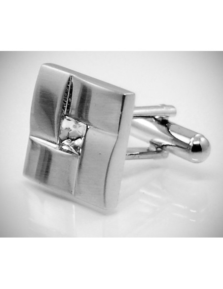 Gemelli per camicia intreccio Swarovski