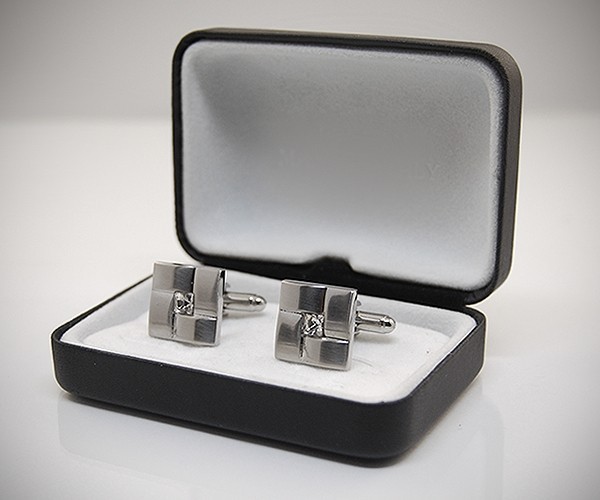 Gemelli per camicia intreccio Swarovski