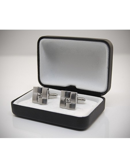 Gemelli per camicia intreccio Swarovski