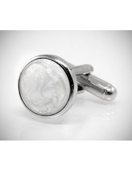 Gemelli per camicia smaltati da polso con bordo