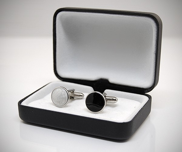 Gemelli per camicia smaltati da polso con bordo