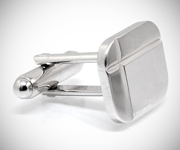 Gemelli per camicia diamantati a due righe da polso