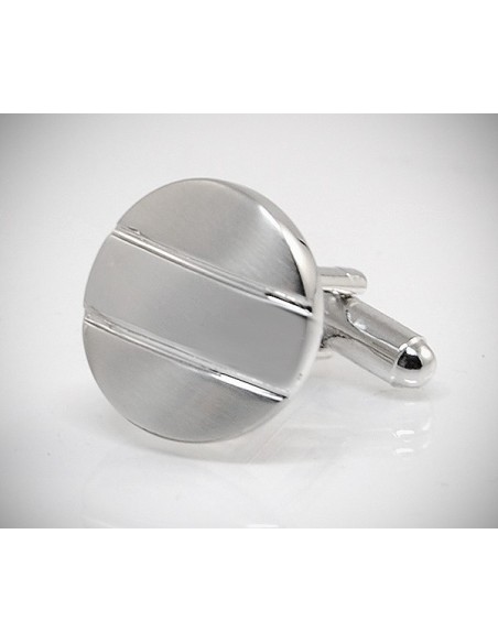 Gemelli per camicia a righe satinati da polso