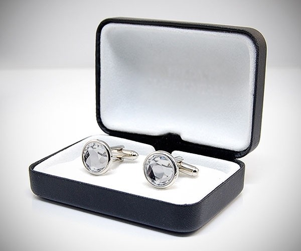 Gemelli per camicia Swarovski fumè