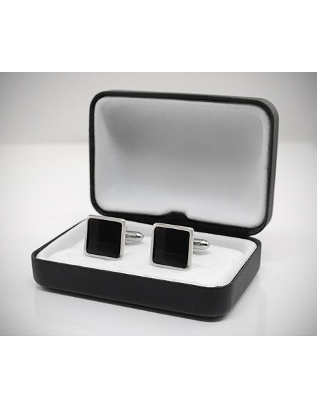 Gemelli per camicia quadrati smaltati da polso