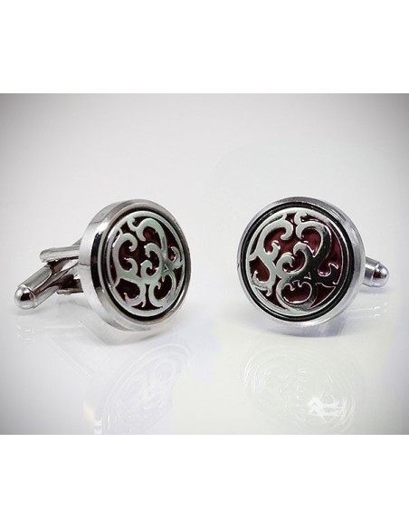 Gemelli per camicia disco a fiori a polso da polso