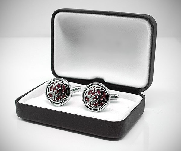 Gemelli per camicia disco a fiori a polso da polso