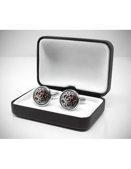 Gemelli per camicia disco a fiori a polso da polso