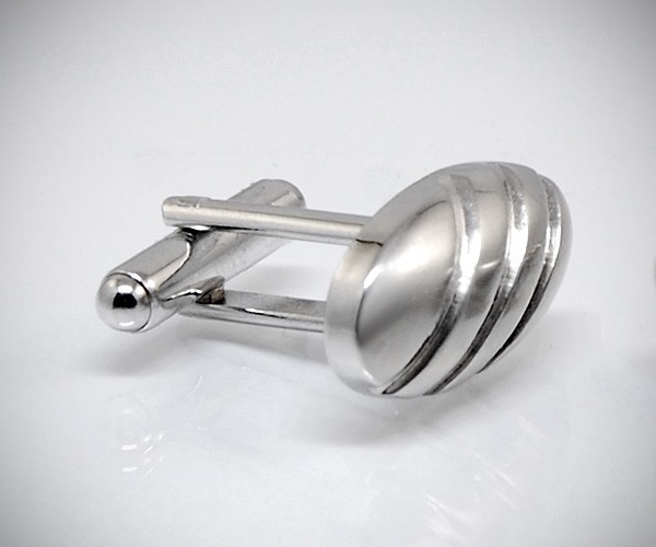 Gemelli per camicia bombati satinati