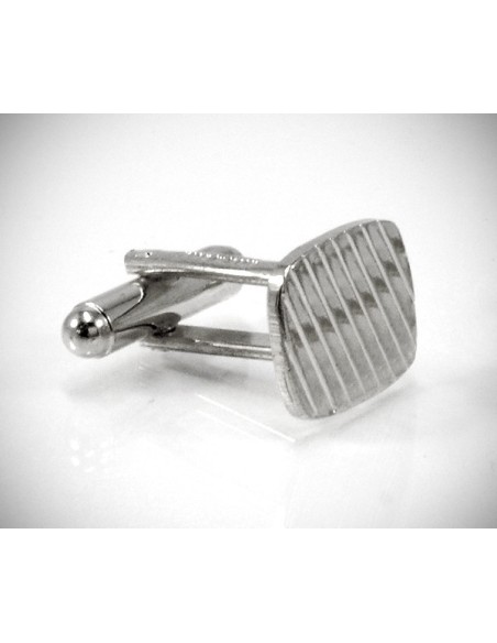 Gemelli per camicia a righe diagonali da polso