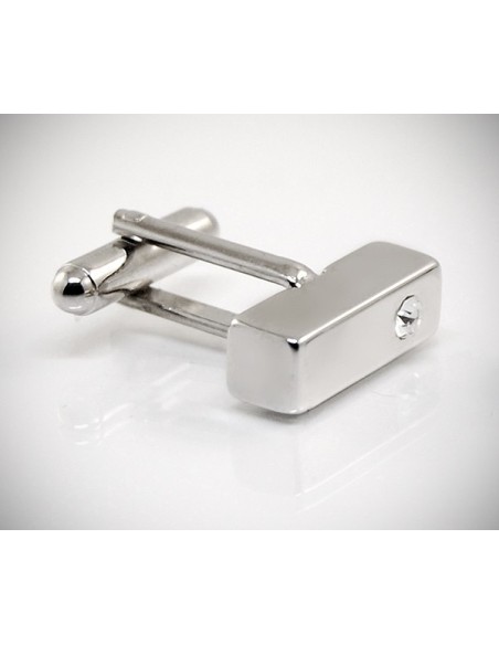 Gemelli per camicia barra quadrata con Swarovski da polso