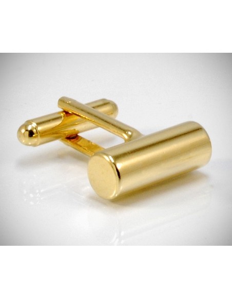 Gemelli per camicia barra tonda oro da polso