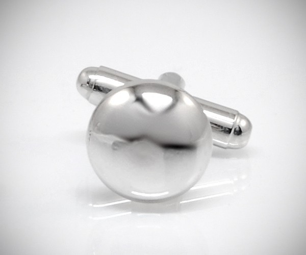 Gemelli per camicia bombati lisci da polso