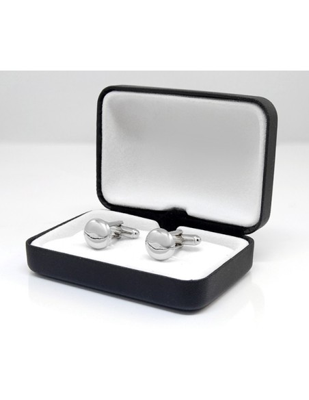 Gemelli per camicia bombati lisci da polso