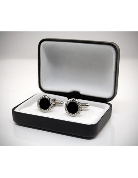 Gemelli per camicia smaltati cornice da polso