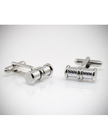 Gemelli per camicia cilindro lavorato