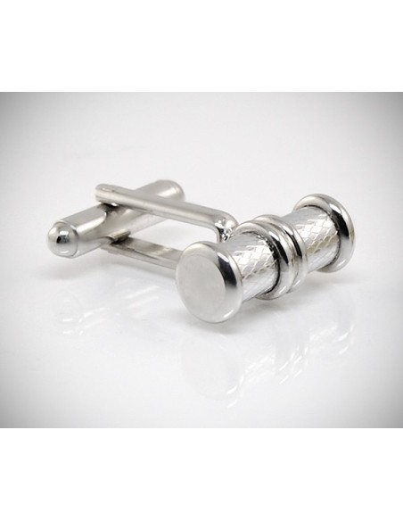 Gemelli da polso per camicia cilindro lavorato