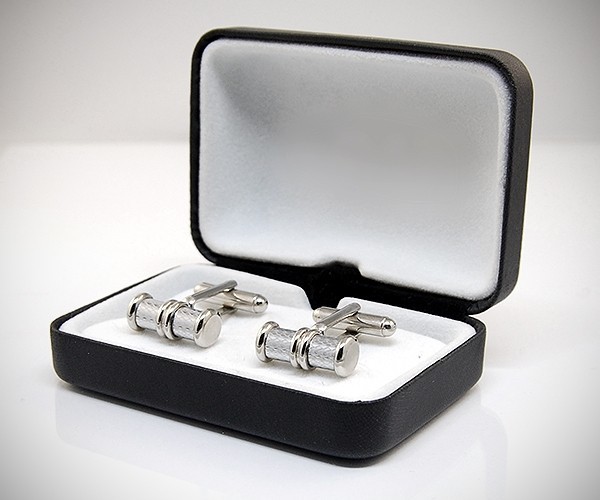 Gemelli da polso per camicia cilindro lavorato