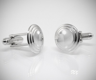 Gemelli per camicia da polso rotondi a gradini