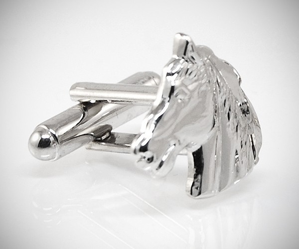 Gemelli per camicia da polso Cavallo acciaio