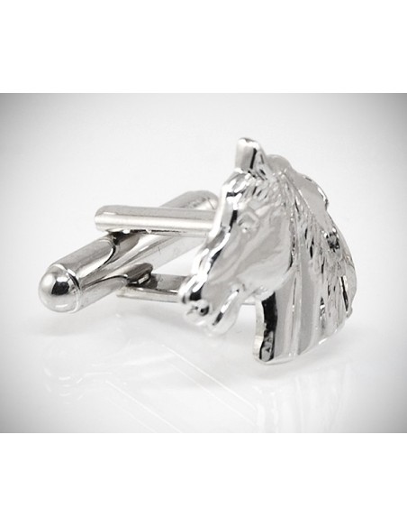 Gemelli per camicia da polso Cavallo acciaio