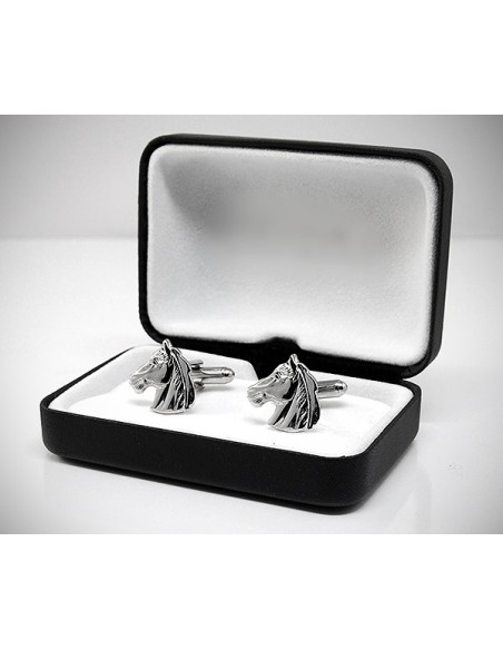 Gemelli per camicia da polso Cavallo acciaio