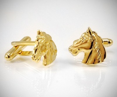 Gemelli per camicia Cavallo dorati da polso