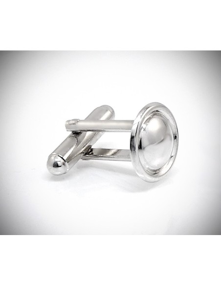Gemelli per camicia rotondi con bordo da polso